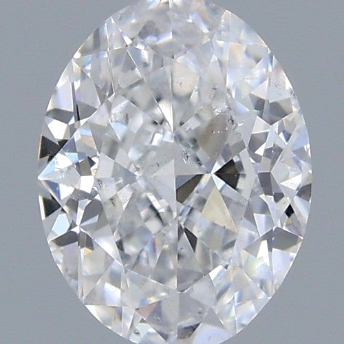 0.37 carat D-SI2 Natūralus Oval Deimantas (1)