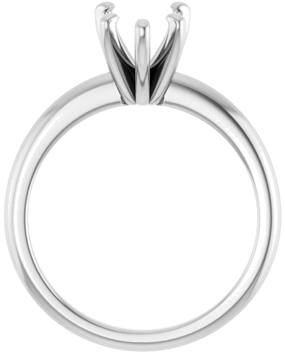 14K White  10x7 mm Pear Solitaire Engagement Ring Mounting (2)