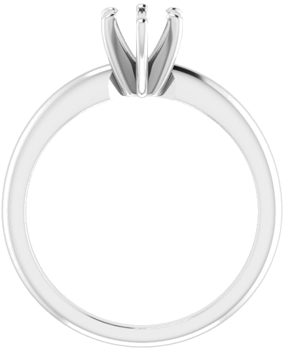 Sužadėtuvių Žiedas „Solitaire“ 585 Baltojo Aukso Oval 7mm x 5mm (2)