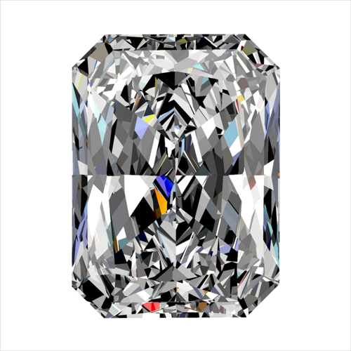 0.4 carat G-VVS2 Natūralus Radiant Deimantas (1)