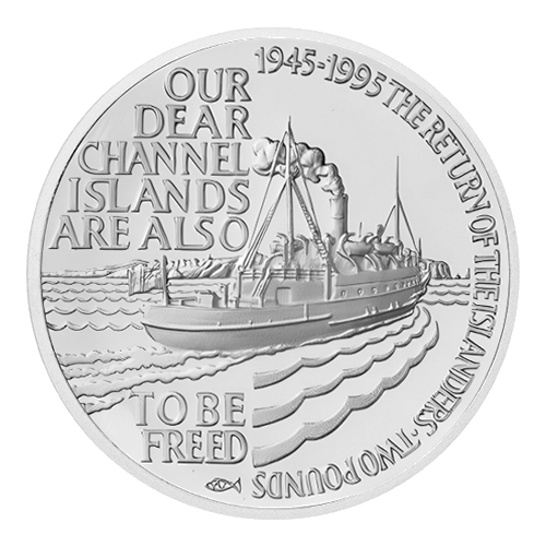 1995 Alderney Islander Return Silver Coin (1)