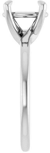 Sužadėtuvių Žiedas 14k white gold Oval 9mm x 7mm (4)