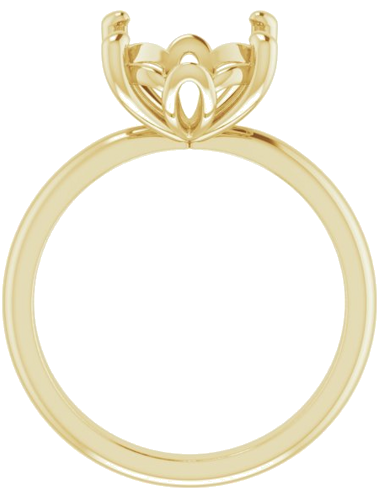 Sužadėtuvių Žiedas 14k yellow gold Oval 12mm x 10mm (2)