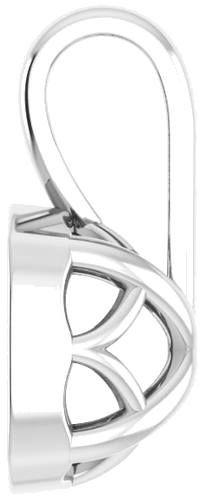 14K White 6 mm Cushion Pendant Mounting (3)