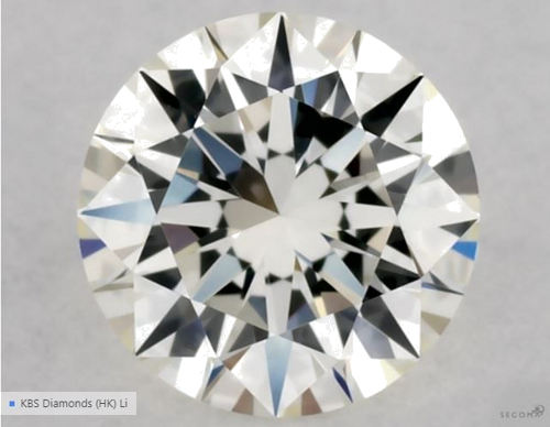 0.31 carat K-VS1 Excellent cut Natūralus Round Deimantas (1)