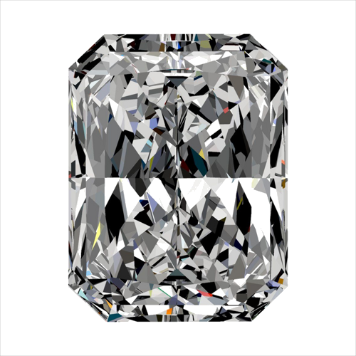 0.53 carat G-VS2 Natūralus Radiant Deimantas (1)