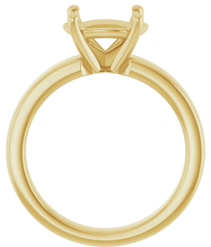 Sužadėtuvių Žiedas 14k yellow gold Oval 10mm x 8mm (2)