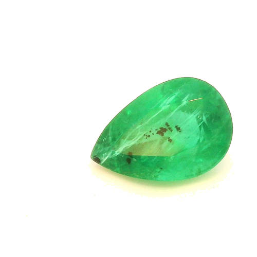 0.45 carat GREEN Pear Smaragdas (1)