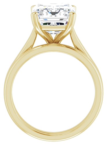 14K Yellow 11x9 mm Emerald Engagement Ring Mounting (7)