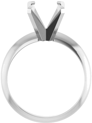 Sužadėtuvių Žiedas „Solitaire“ 14k white gold Oval 10mm x 8mm (2)