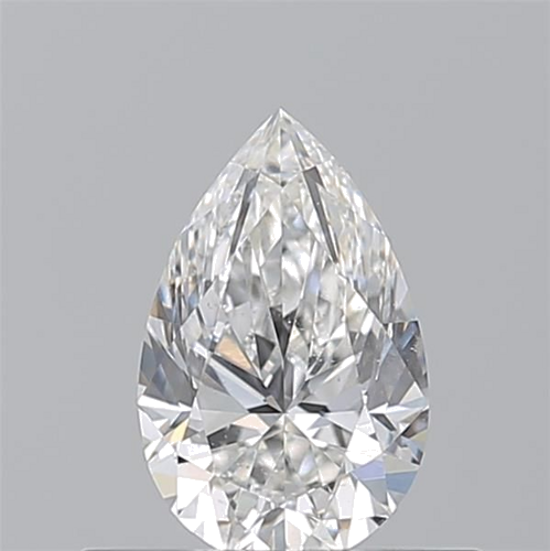 0.5 carat F-SI1 Natūralus Pear Deimantas (1)