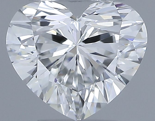 0.3 carat F-VVS1 Natūralus Heart Deimantas (1)