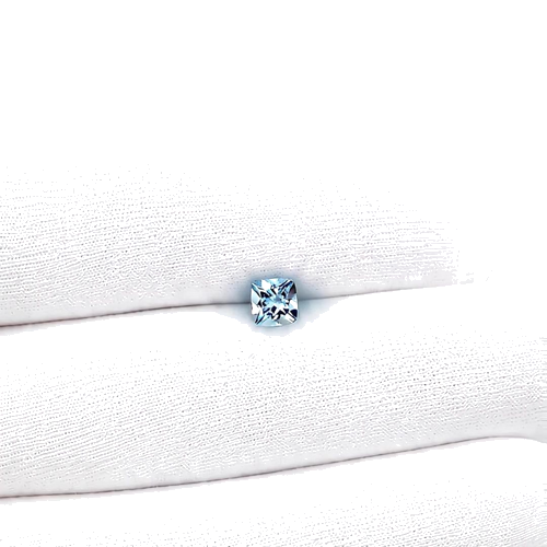 0.56 carat BLUE Cushion Aquamarine (1)