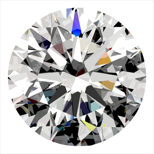 0.3 carat D-SI2 Excellent cut Natūralus Round Deimantas (1)