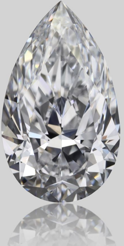 1.01 carat D-VS2 Natūralus Pear Deimantas (1)