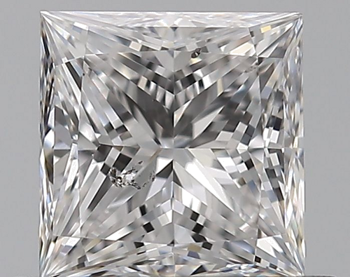 0.7 carat D-SI1 Natūralus Princess Deimantas (1)