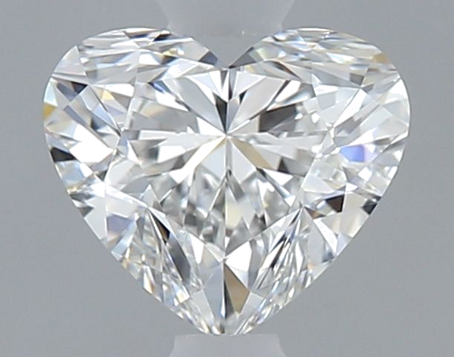 0.5 carat F-VVS2 Natūralus Heart Deimantas (1)