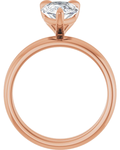 Sužadėtuvių Žiedas „Solitaire“ 14k rose gold Pear 10mm x 7mm (7)