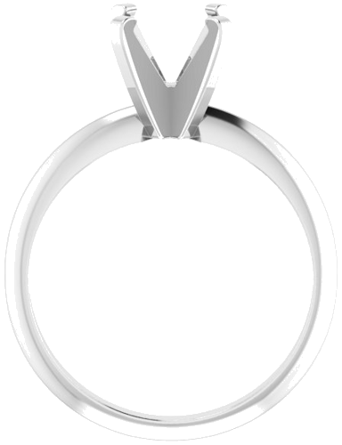Sužadėtuvių Žiedas „Solitaire“ 585 Baltojo Aukso Round 7mm (2)