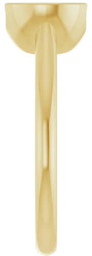 14K Yellow 7.4 mm Round Solitaire Engagement Ring Mounting (4)