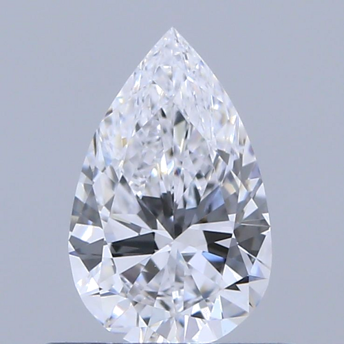 0.5 carat D-VVS2 Natūralus Pear Deimantas (1)