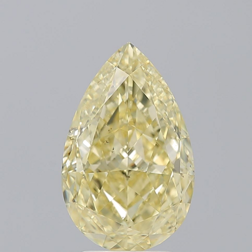 3.73 carat Fancy Intense Yellow-SI1 Natūralus Pear Deimantas (1)