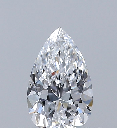 0.38 carat D-VVS1 Natūralus Pear Deimantas (1)