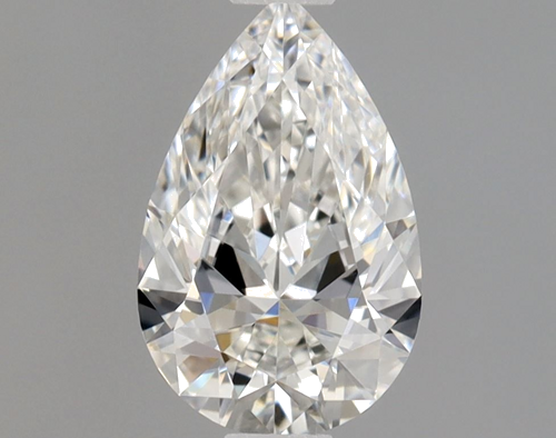 0.5 carat F-VVS2 Natūralus Pear Deimantas (1)