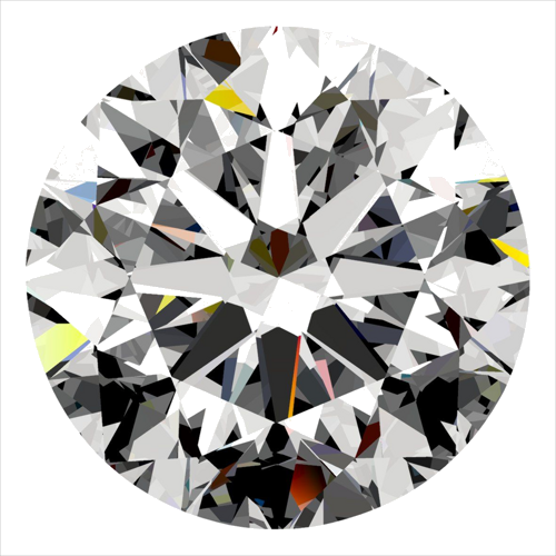 0.5 carat G-SI2 Very Good cut Natūralus Round Deimantas (1)