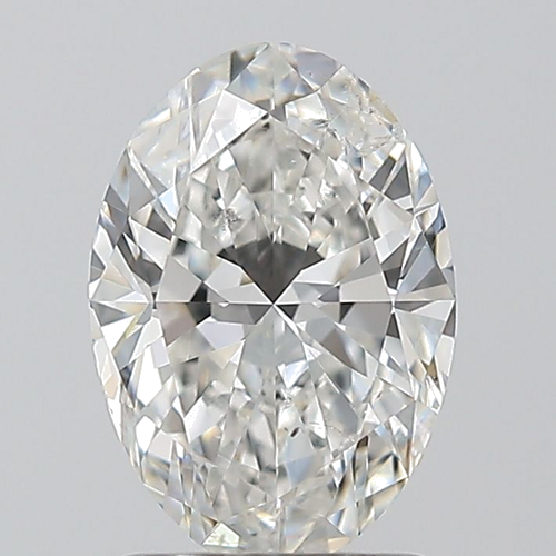 1.5 carat G-SI2 Natūralus Oval Deimantas (1)