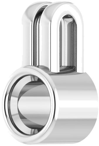 14K White 4.1 mm Round Pendant Mounting (2)