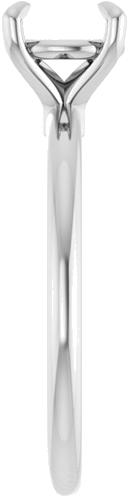 Sužadėtuvių Žiedas 585 Baltojo Aukso Round 7mm (4)