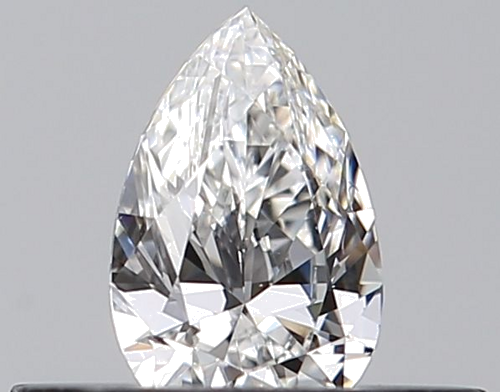 0.24 carat F-VVS2 Natūralus Pear Deimantas (1)
