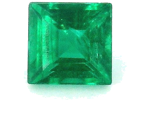 0.15 carat GREEN STEP cut Square Smaragdas (1)