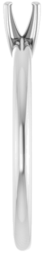 Sužadėtuvių Žiedas 14k white gold Round 3.8mm (4)
