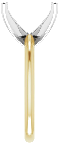 Sužadėtuvių Žiedas „Solitaire“ 585 Baltojo Ir Geltonojo Aukso Emerald 11mm x 9mm (4)