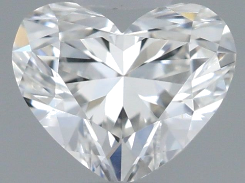 0.41 carat F-VVS2 Natūralus Heart Deimantas (1)