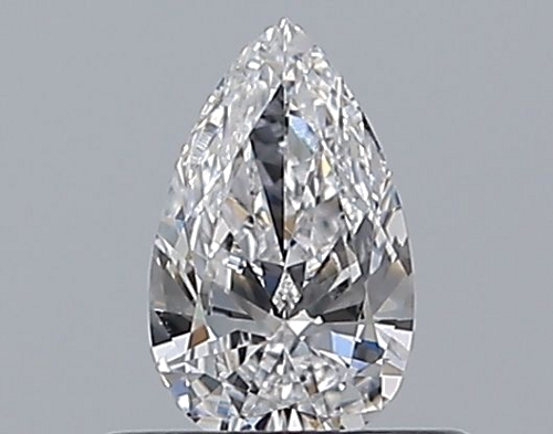 0.31 carat D-VVS2 Natūralus Pear Deimantas (1)
