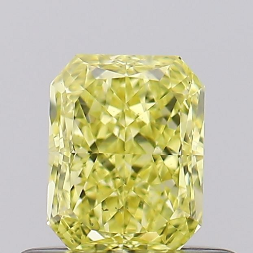 0.54 carat Fancy Intense  Yellow-SI1 Natūralus Radiant Deimantas (1)