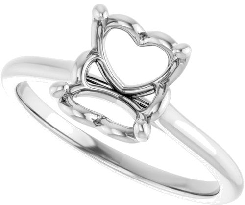 Sužadėtuvių Žiedas „Solitaire“ 585 Baltojo Aukso Round 8mm (5)