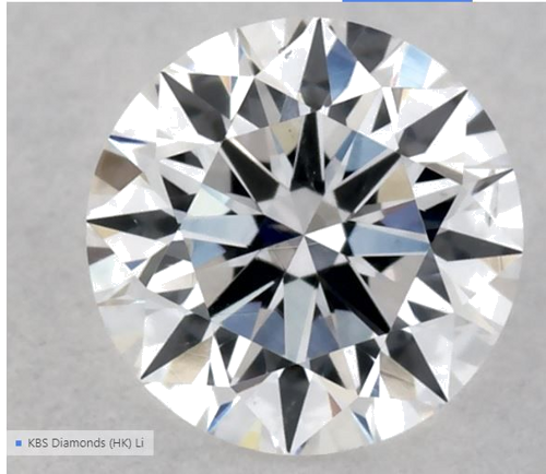 0.33 carat D-SI1 Excellent cut Natūralus Round Deimantas (1)