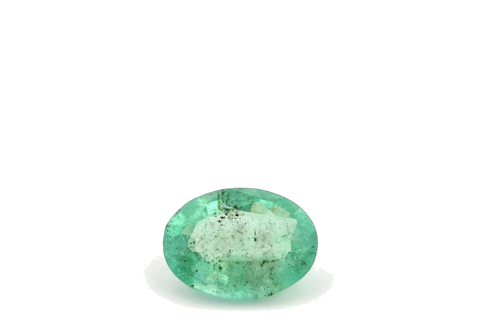 0.9 carat GREEN Oval Smaragdas (1)