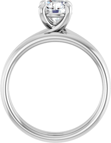 14K White 6.5 mm Round Engagement Ring Mounting (7)