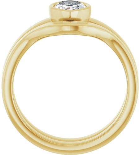 Sužadėtuvių Žiedas „Solitaire“ 585 Geltonojo Aukso Marquise 10mm x 5mm (7)