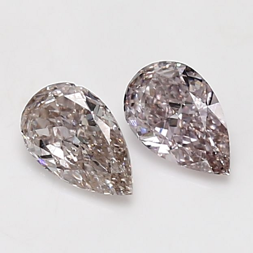 0.51 carat Fancy Brownish Pink-SI1 Natūralus Pear Deimantas (1)