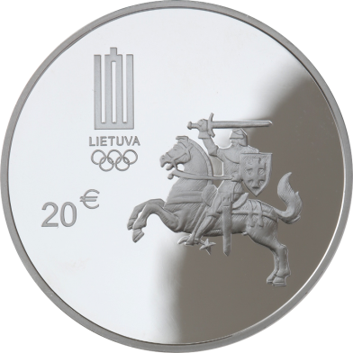 2016 Олимпийские игры в Рио-де-Жанейро Литва 20 евро серебряная монета (2)