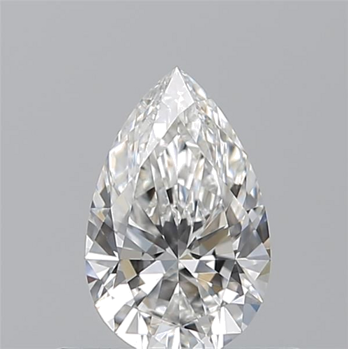 0.52 carat F-VVS2 Natūralus Pear Deimantas (1)