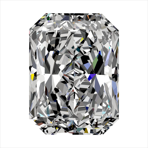 0.5 carat I-VS1 Natūralus Radiant Deimantas (1)