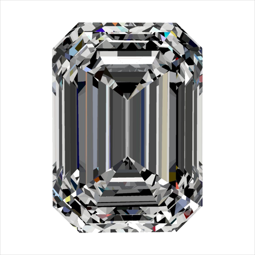 0.3 carat D-VVS2 Natūralus Emerald Deimantas (1)