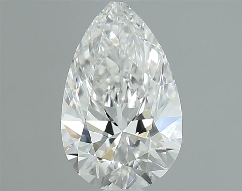 0.57 carat F-VVS1 Natūralus Pear Deimantas (1)
